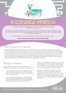 Exercise right for kids Condition Factsheet_OI Osteogenesis Imperfecta