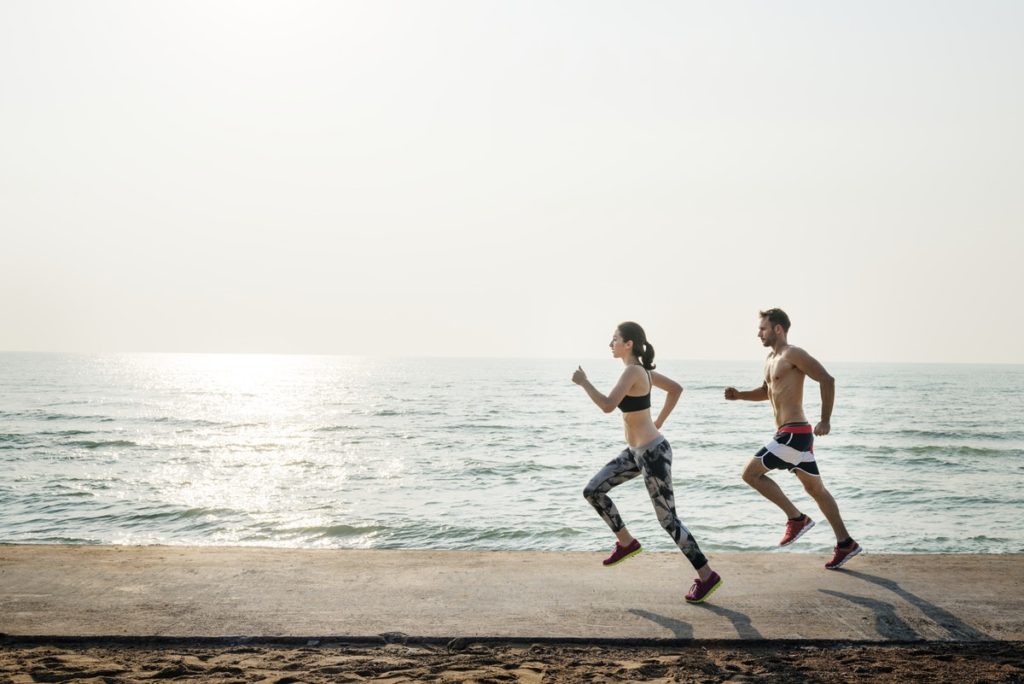 running morning