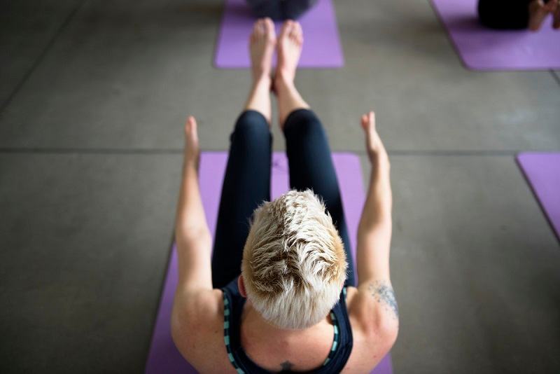 core exercise boat pose